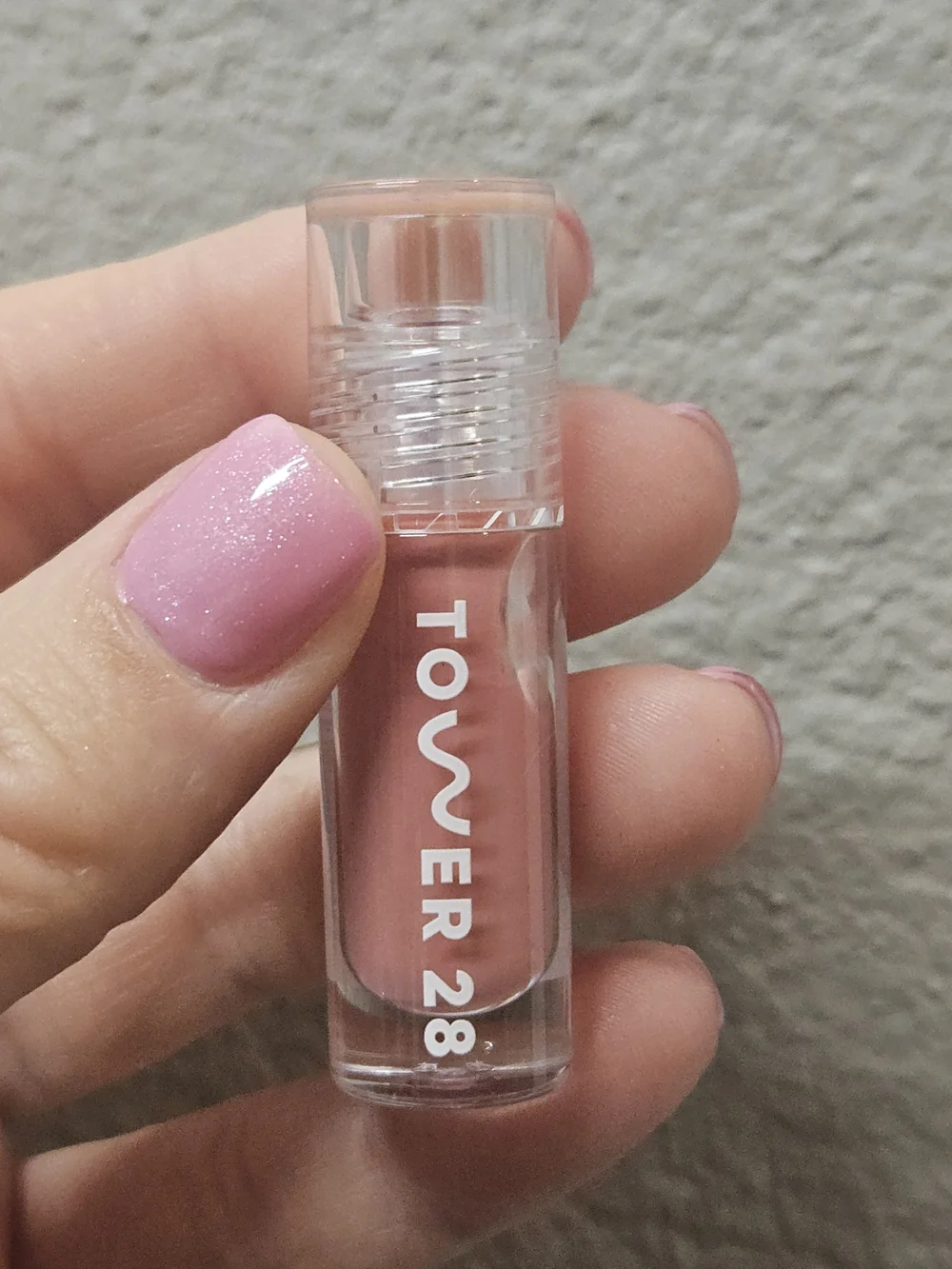 ♥️ Tower 28 Lip Jelly Tint — Soft Nude Pink (Pistashio)